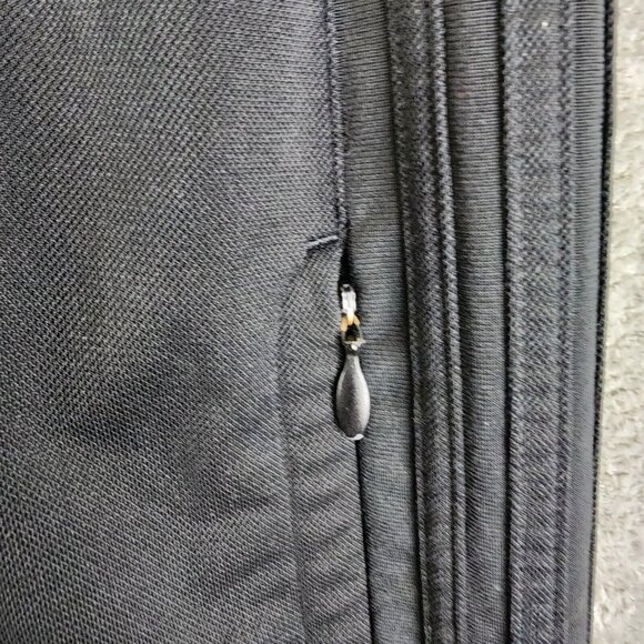 Mens Black Adidas track pants Athletic Casual Side zip pocket Size L - Picture 6 of 14